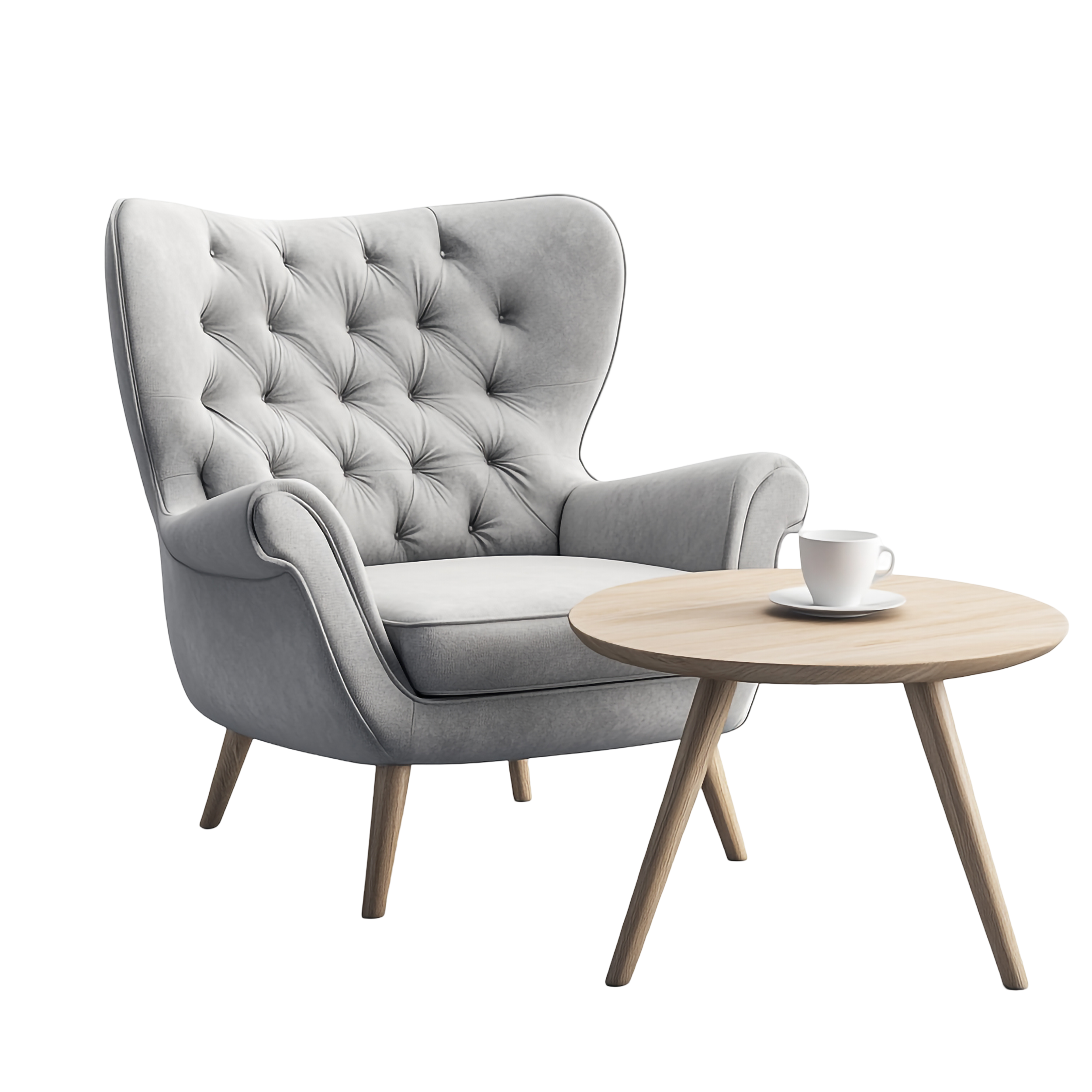 Premium accent chair and table